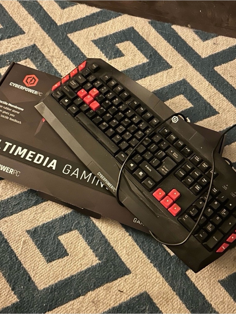 CyberPowerPC Black & Red Gaming Keyboard